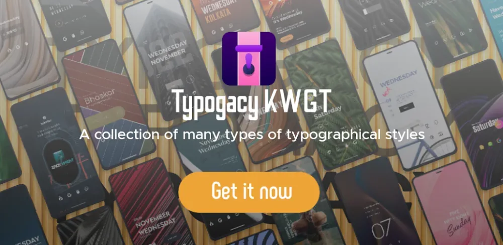 Typogacy KWGT screenshot 1