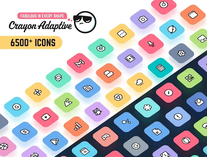 Crayon Adaptive IconPack screenshot 2