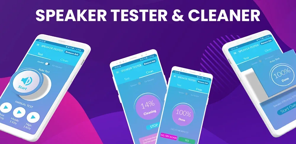 Speaker Tester & Cleaner screenshot 1