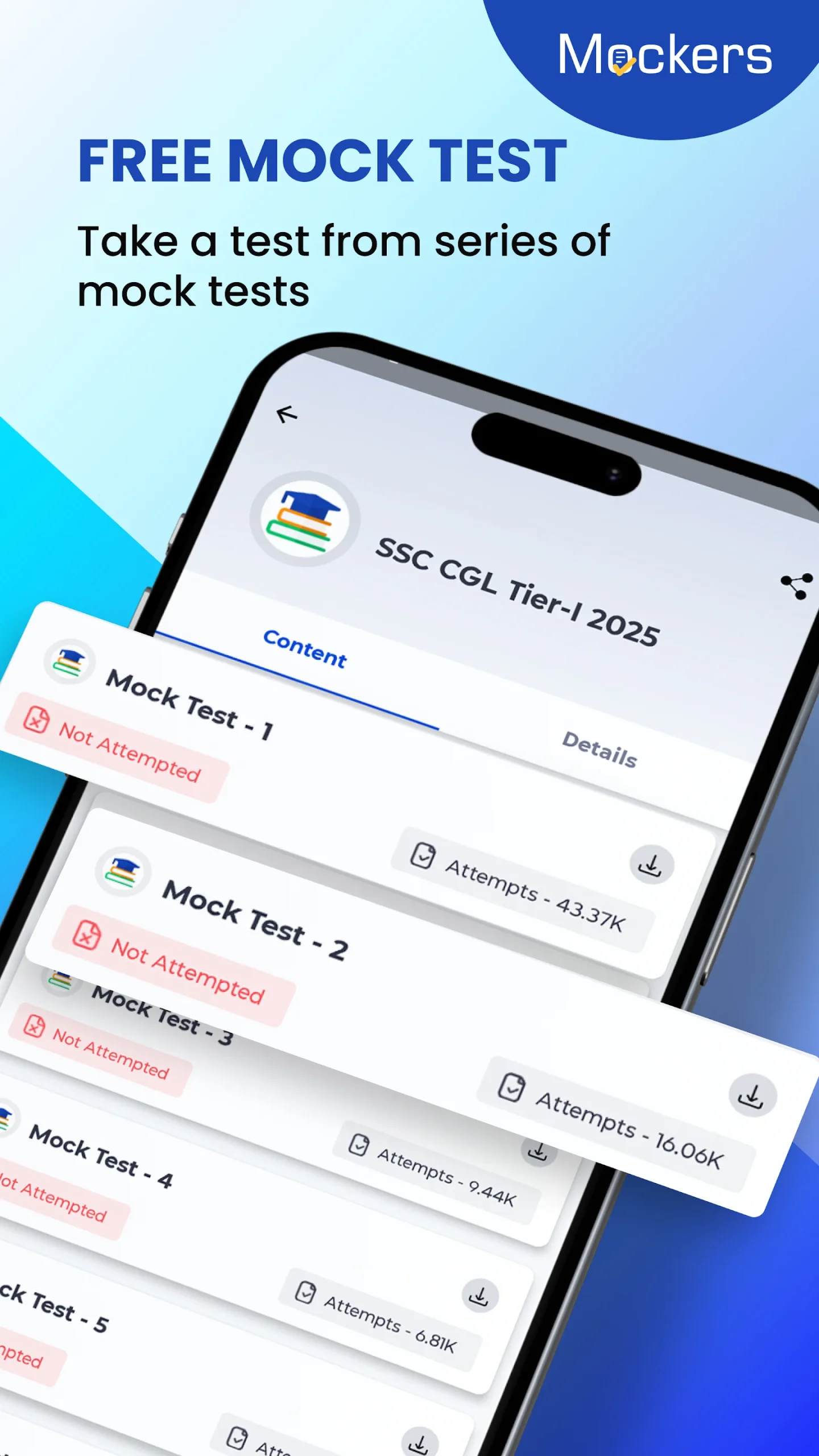 Mock Test, Test Series-Mockers screenshot 4