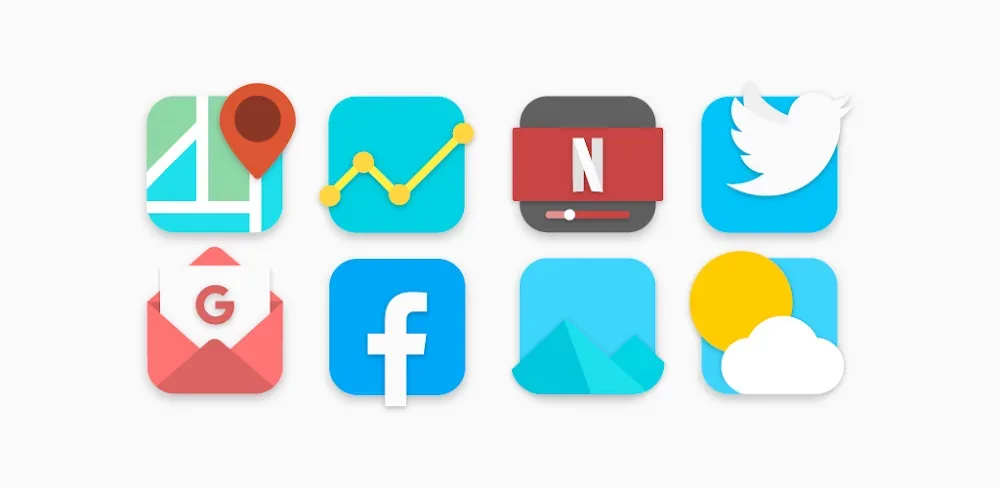 Flat Evo - Icon Pack screenshot 1