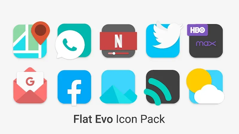 Flat Evo - Icon Pack screenshot 2