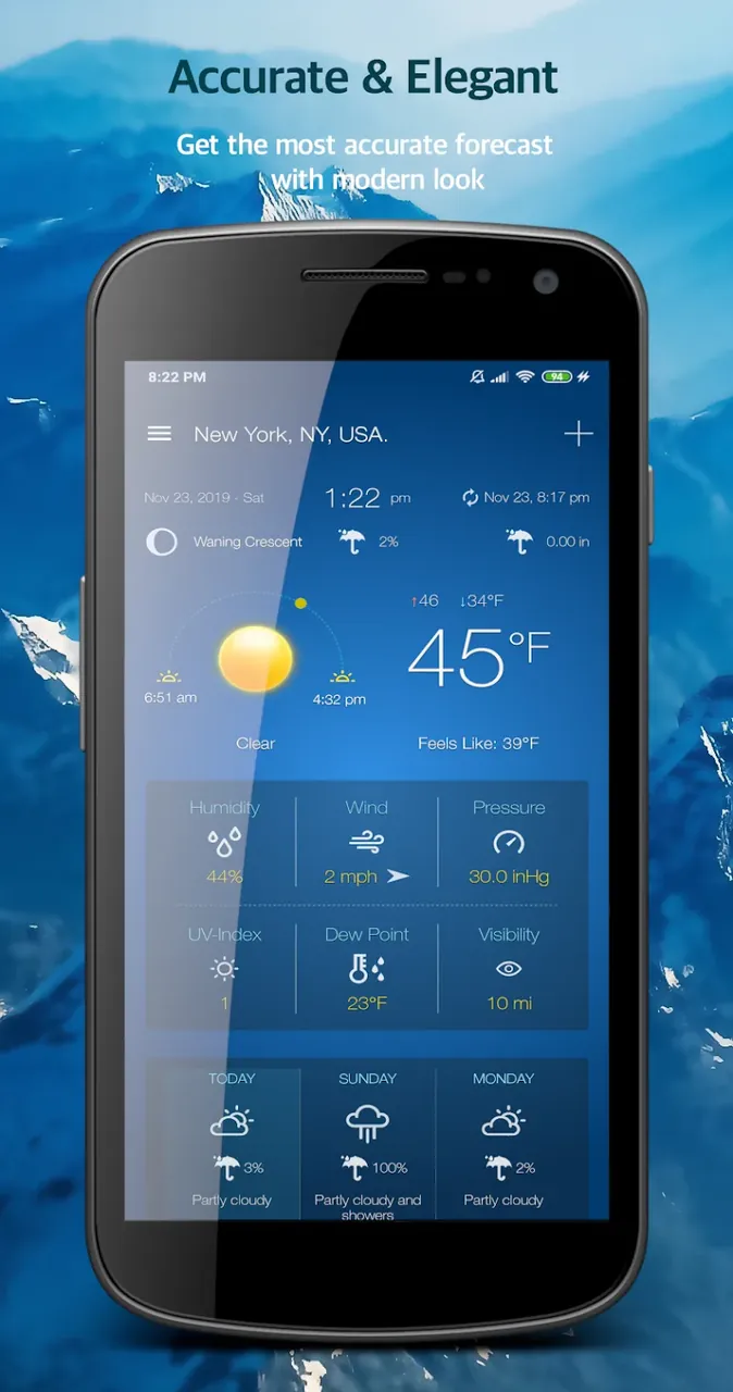 Weather Advanced for Android screenshot 5