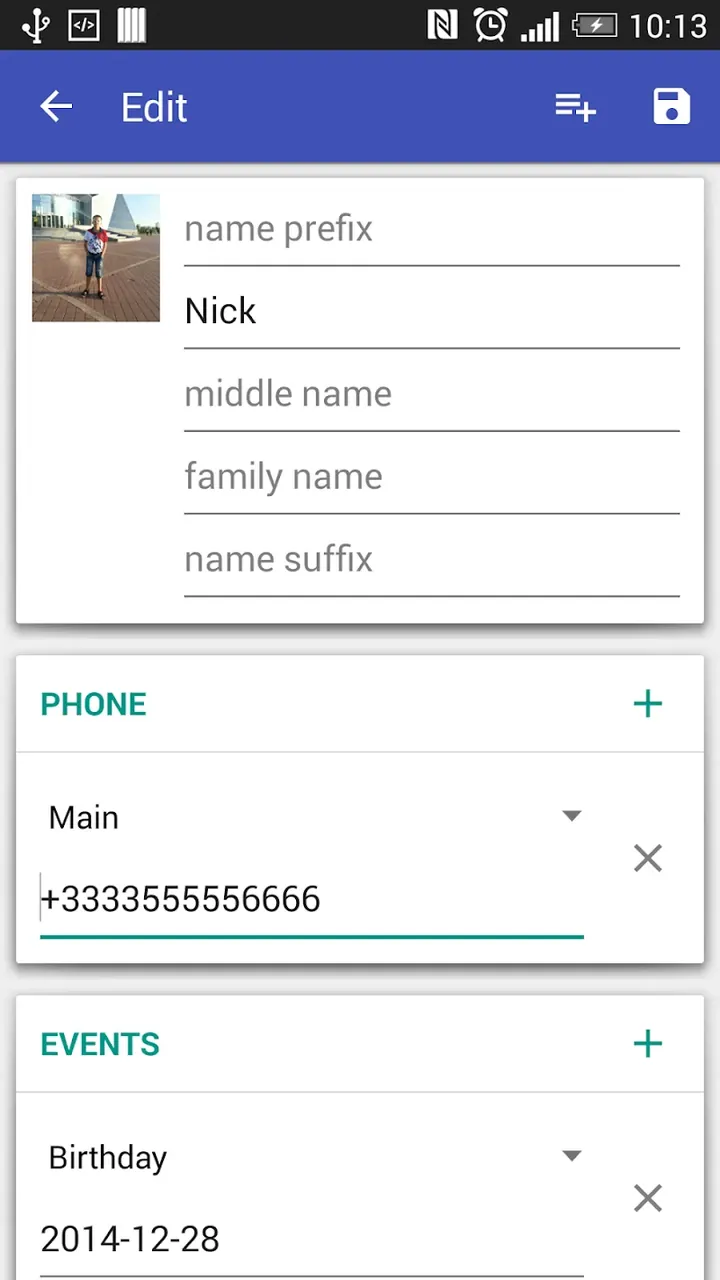 Contacts VCF screenshot 5