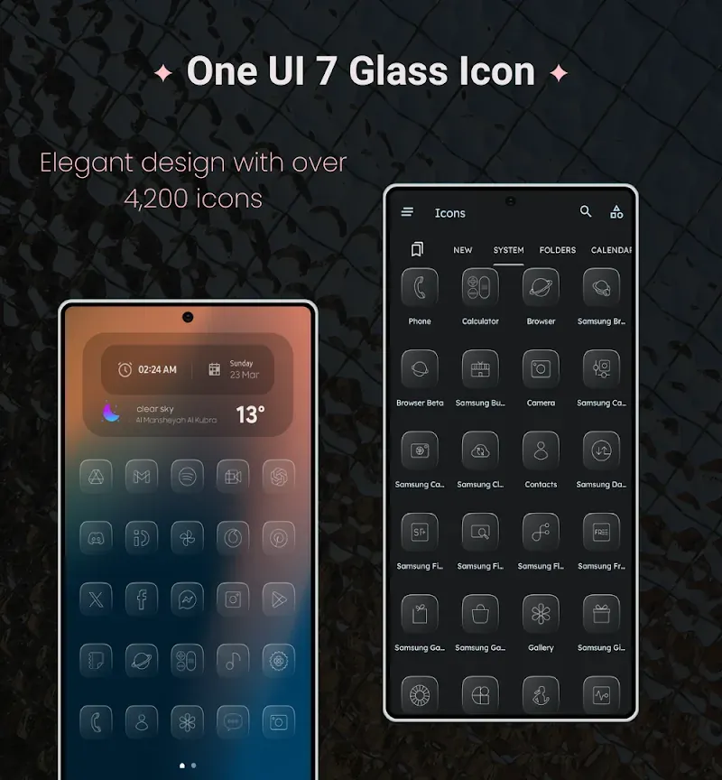One UI 7 Glass Icons screenshot 2