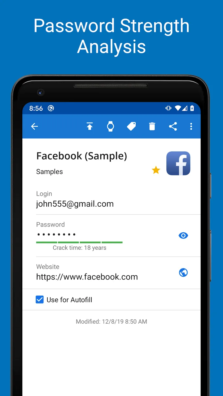 Password Manager SafeInCloud screenshot 7