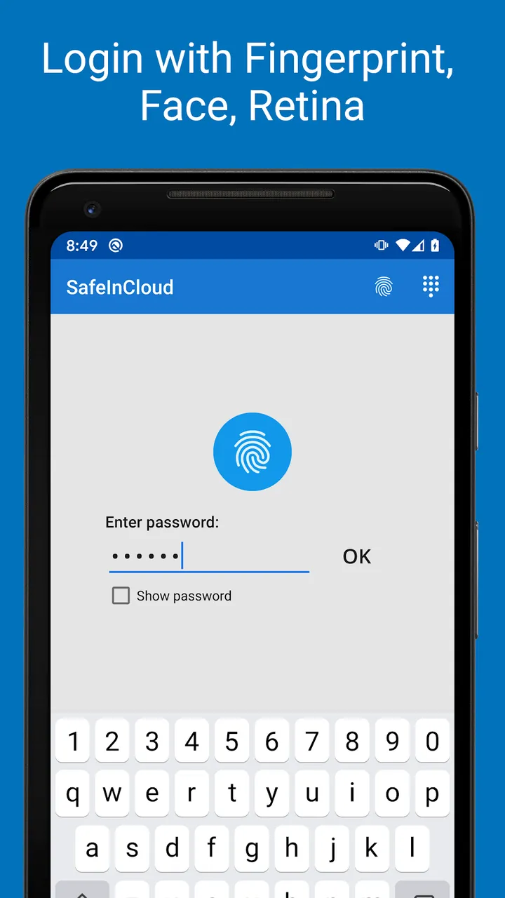 Password Manager SafeInCloud screenshot 2