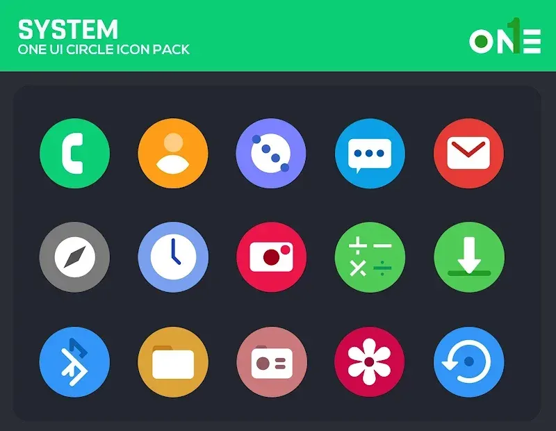 OneUI Circle Icon Pack screenshot 2