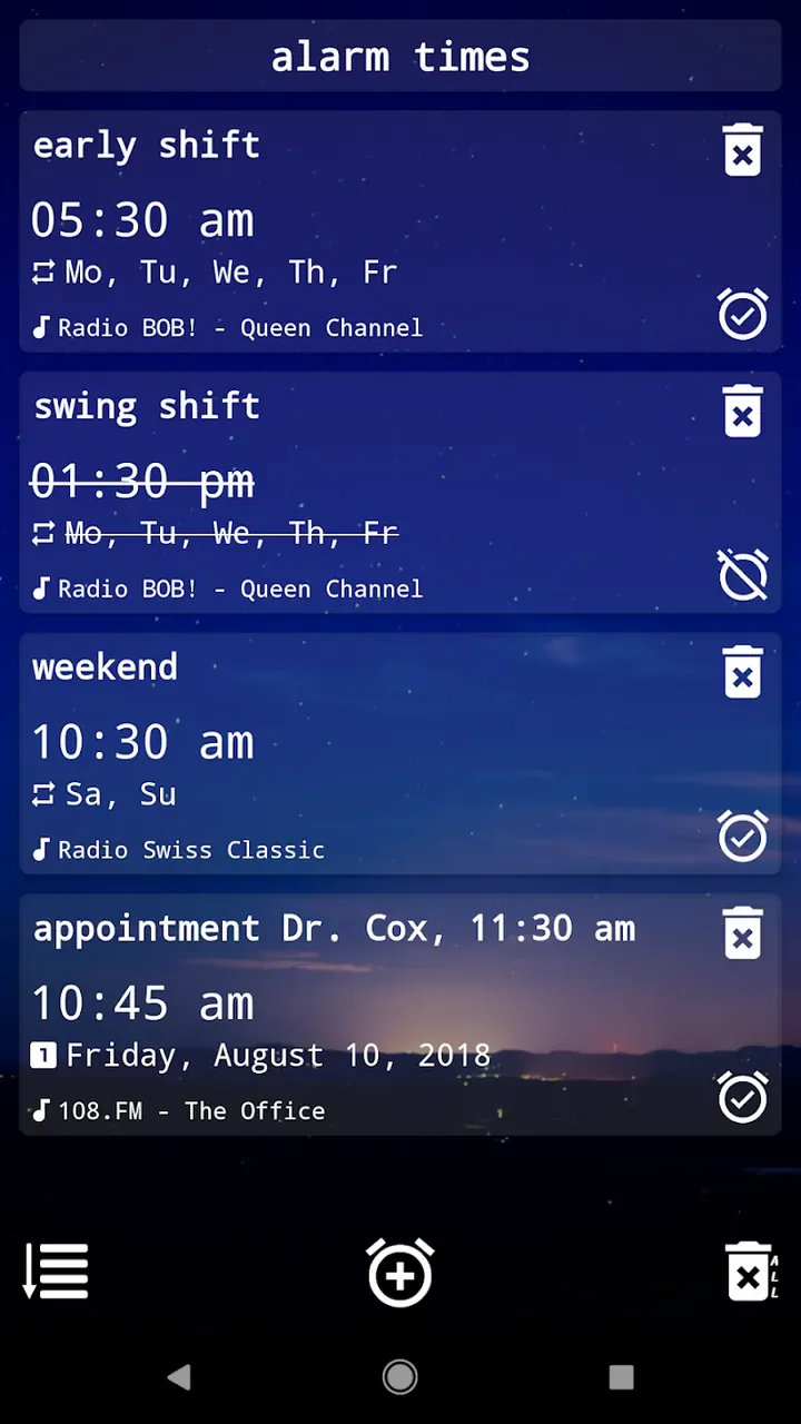 Radio Alarm Clock + screenshot 4
