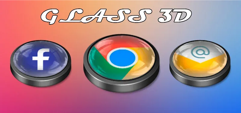Glass 3D Icon Pack preview 4