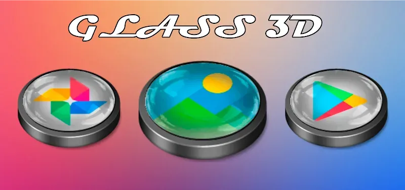 Glass 3D Icon Pack preview 5