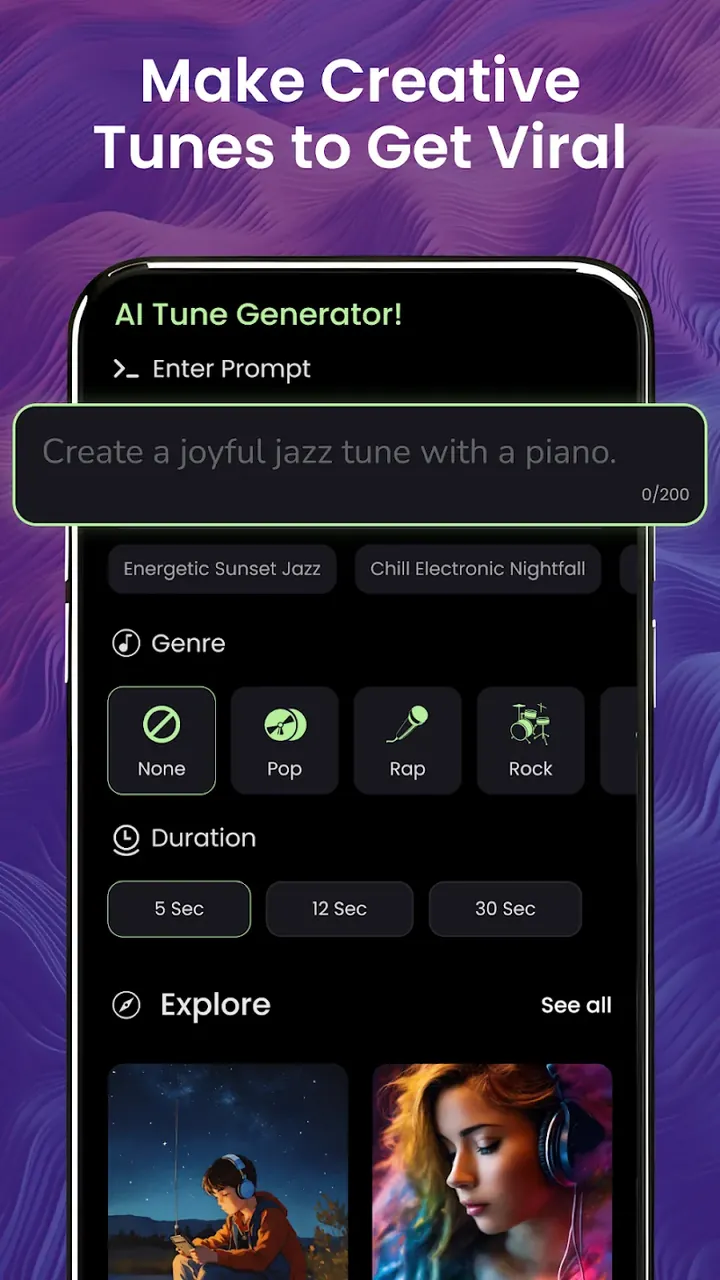 AI Tunes: Music & Cover Maker screenshot 5