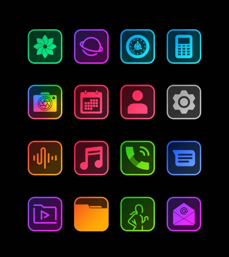 Square Clear - Icon Pack screenshot 2