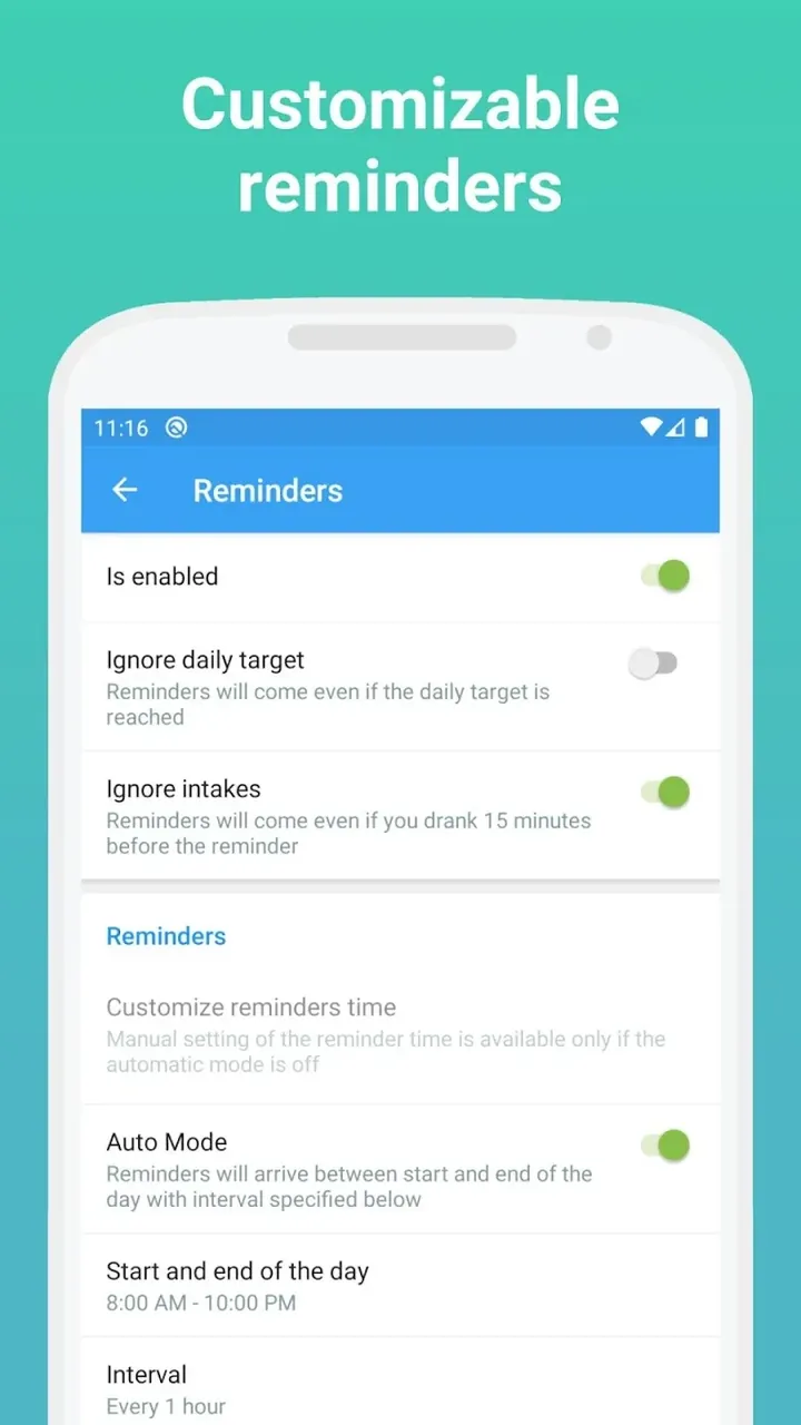BeWet: Drink Water Reminder screenshot 3