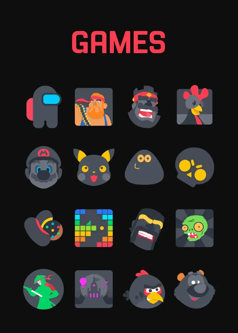 Asphalt - Dark Icon Pack screenshot 5