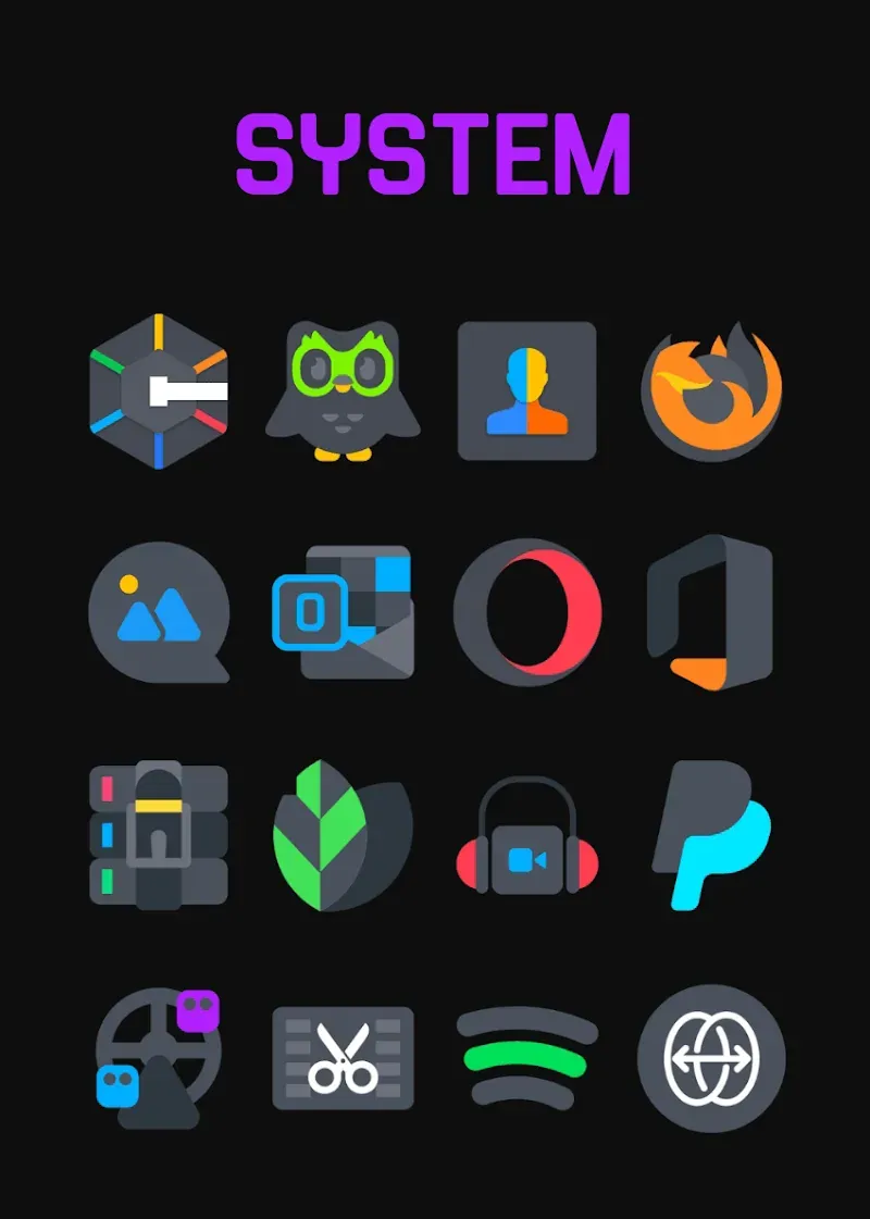Asphalt - Dark Icon Pack screenshot 3
