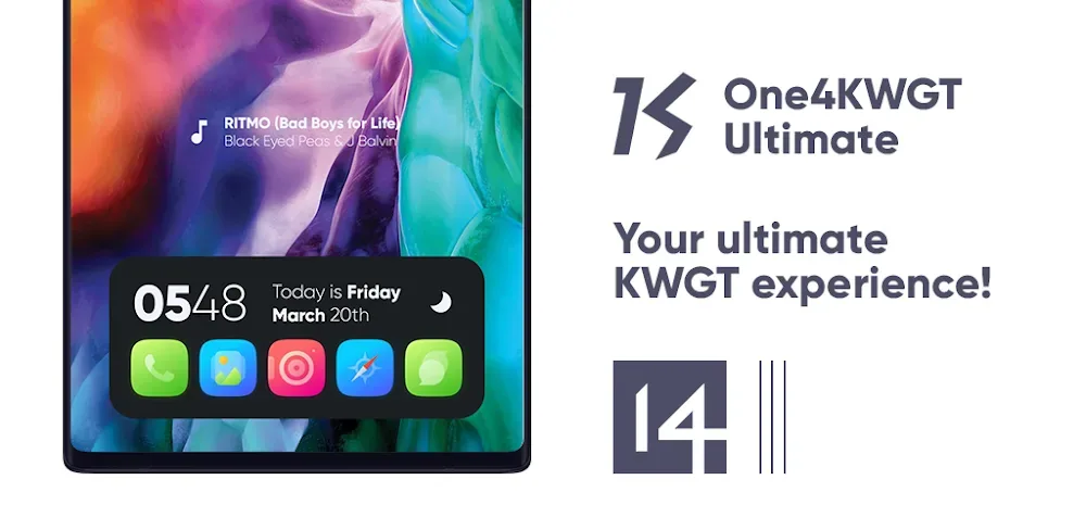 One4KWGT Ultimate: KWGT widget screenshot 1