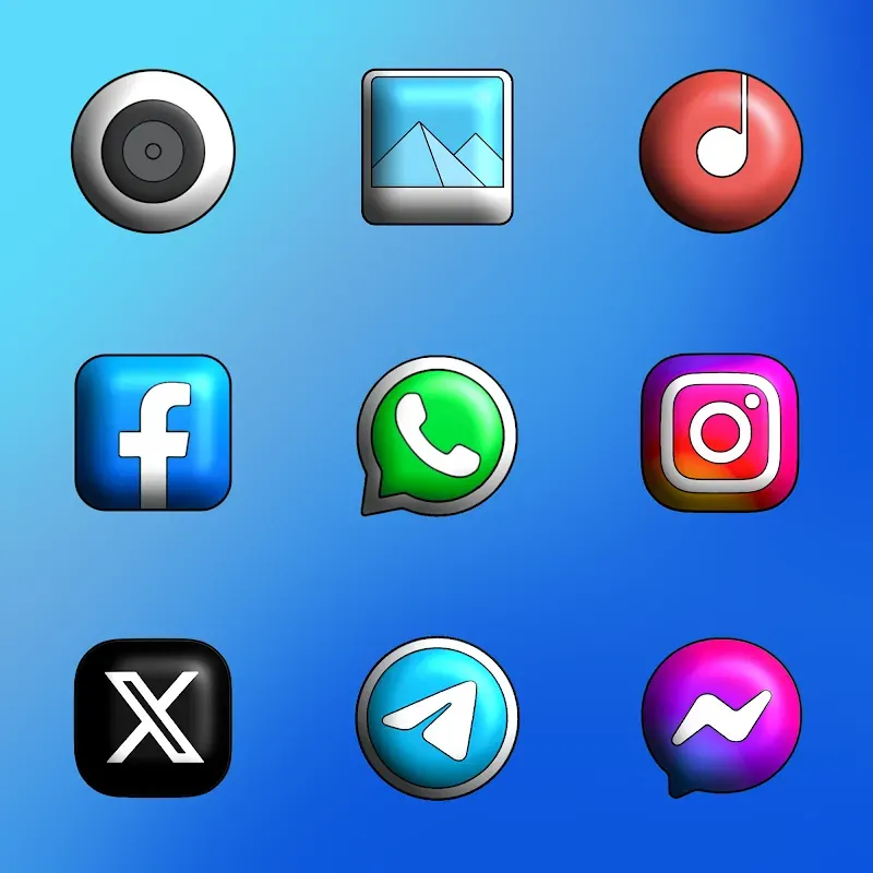 MiOS 3D icon pack screenshot 4