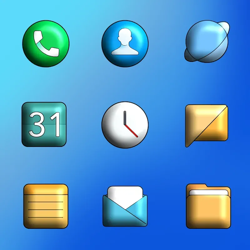 MiOS 3D icon pack screenshot 3