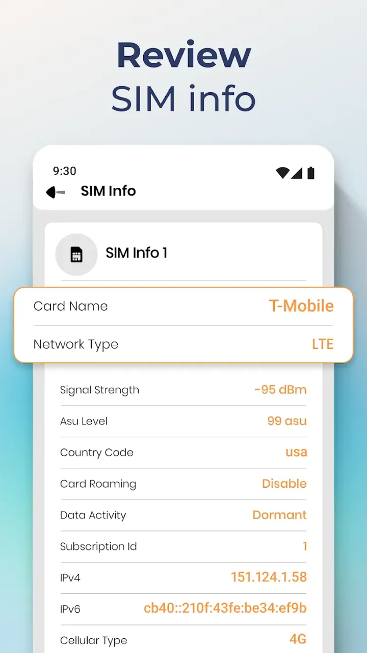 SIM & Wi-Fi Info screenshot 5