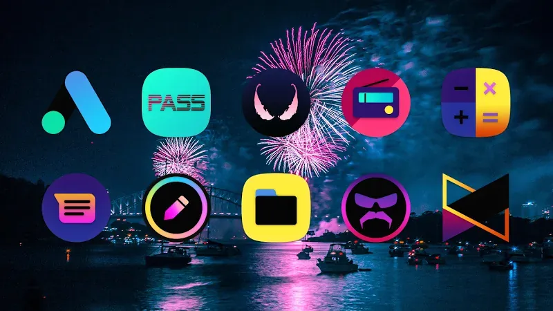 ATOMIC - Dark Retro Icon Pack screenshot 4