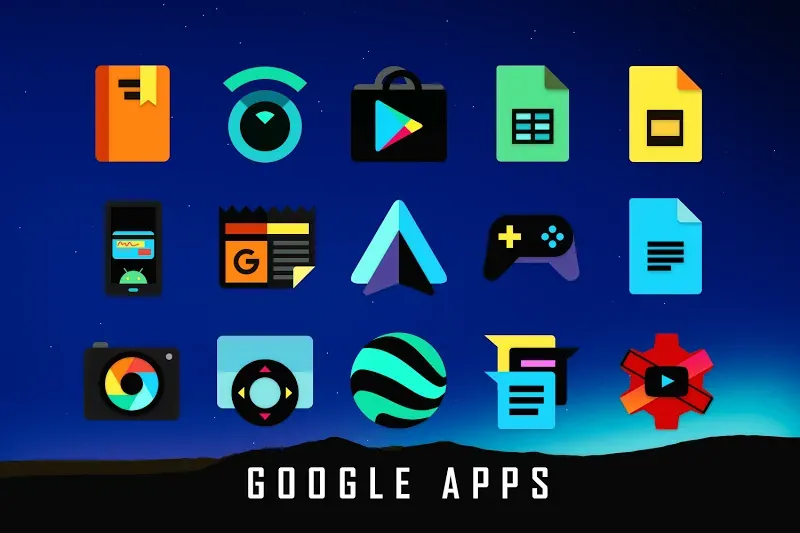 ATOMIC - Dark Retro Icon Pack screenshot 5