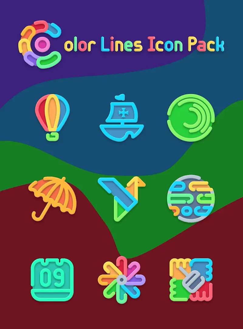 Color Line - Vibrant Icon Pack screenshot 6