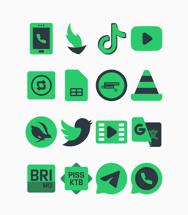 Warak Green - Icon Pack screenshot 6