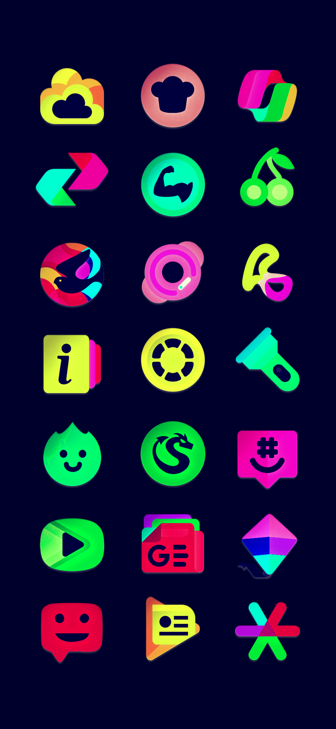 Negative Icon Pack screenshot 4