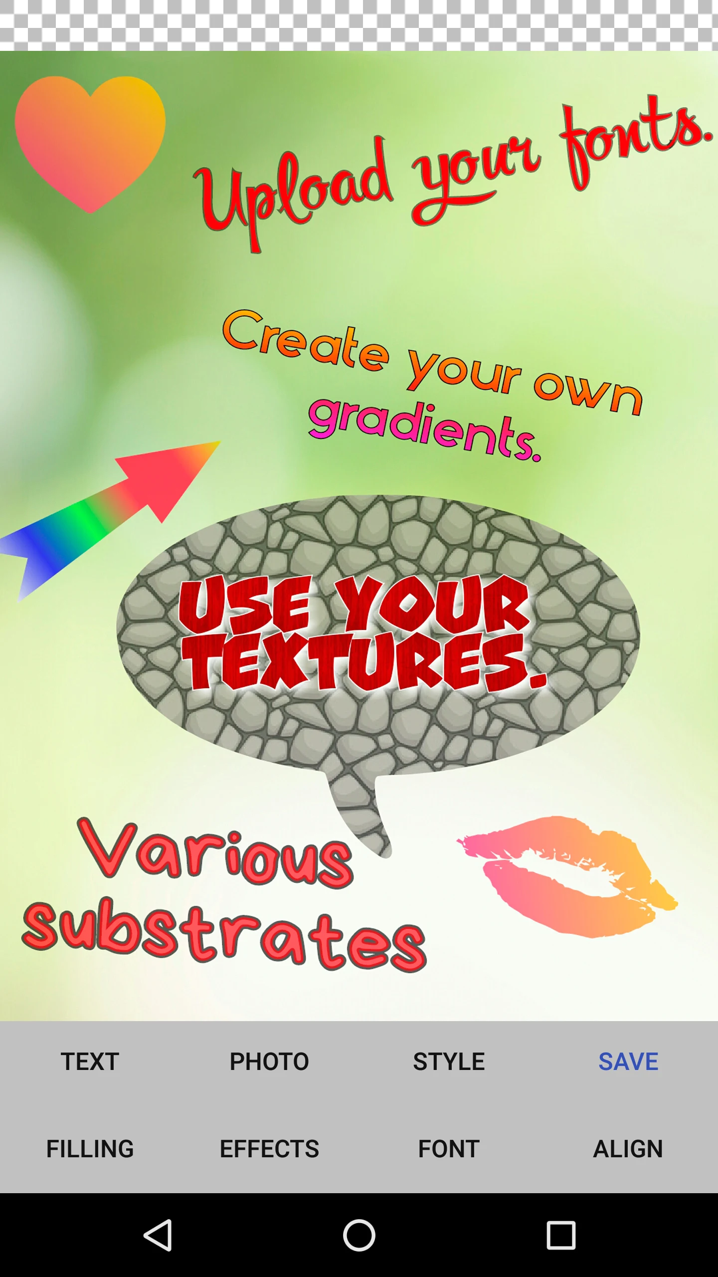 Text on the picture preview 5