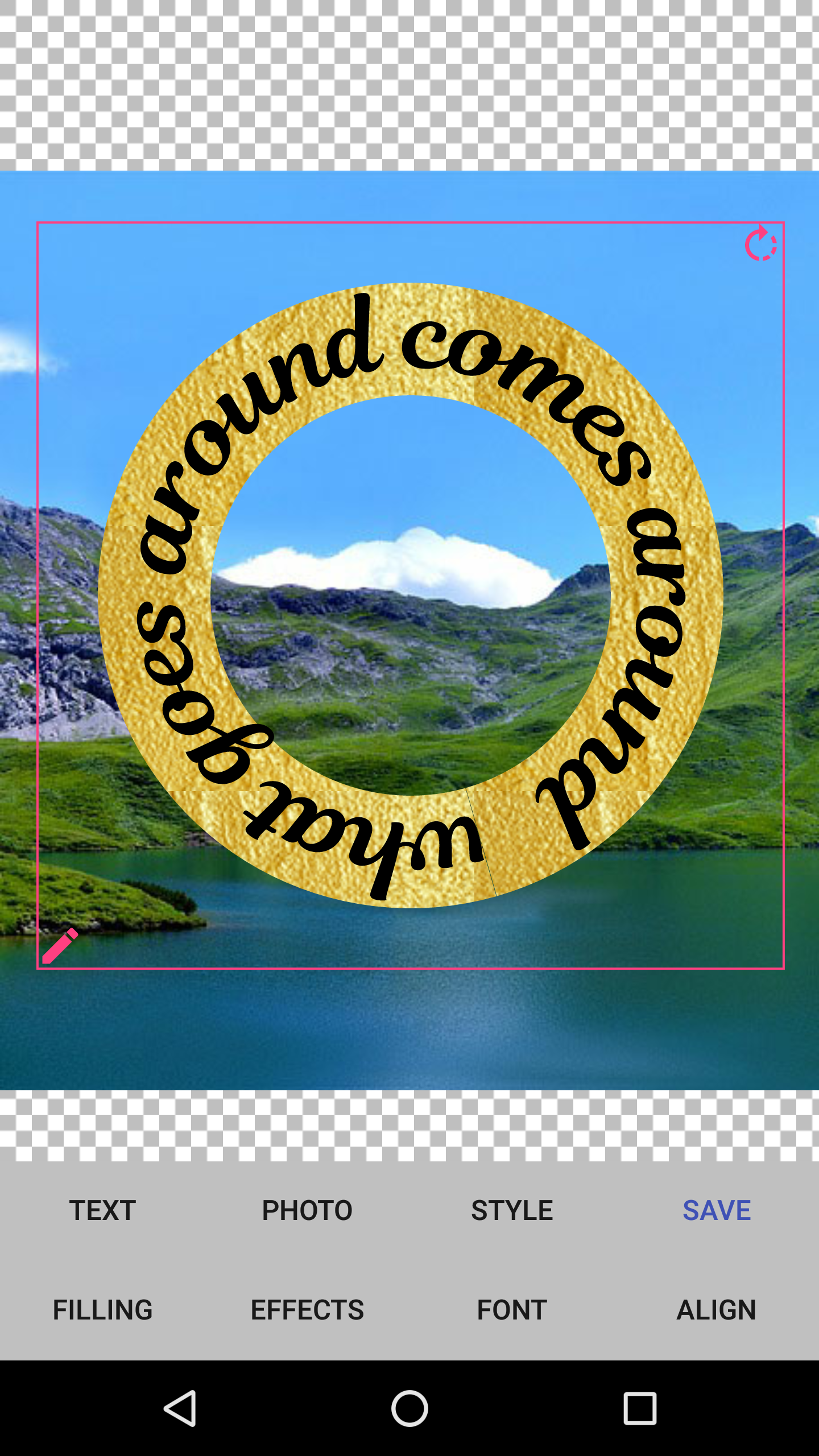 Text on the picture preview 4