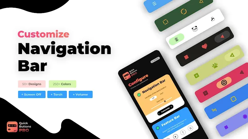 QuickButtonsPro Navigation Bar screenshot 2