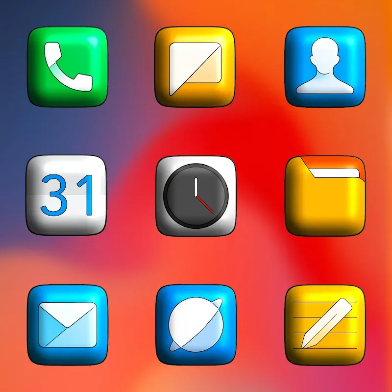 MIUl 3D - Icon Pack screenshot 3