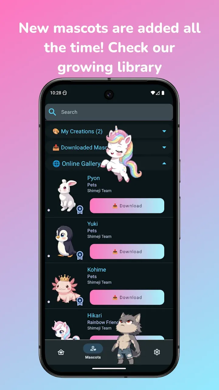 Shimeji screenshot 3