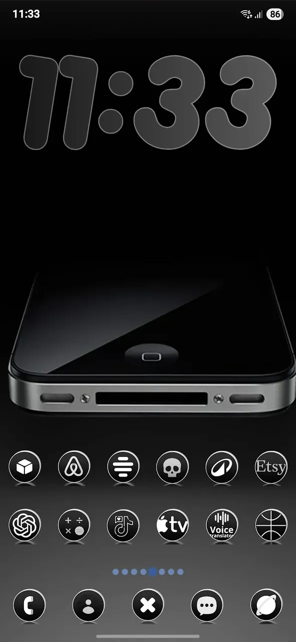Dark Rounds icon pack screenshot 4