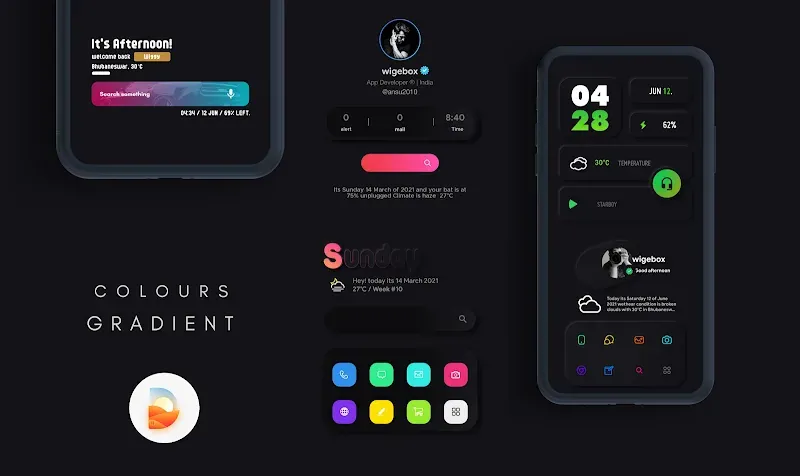 Dunes KWGT screenshot 3