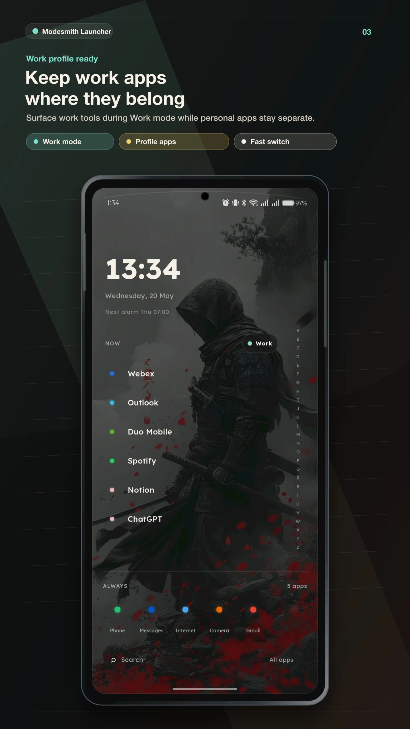 Modesmith Minimal Launcher screenshot 2