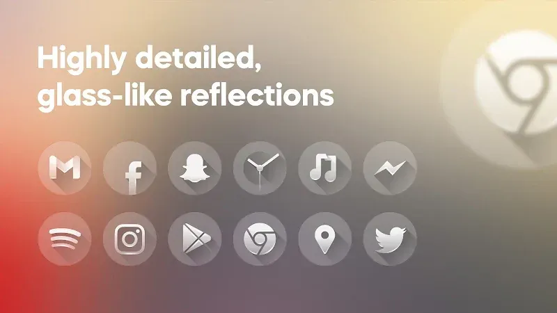 Glass UI Icon Pack screenshot 4