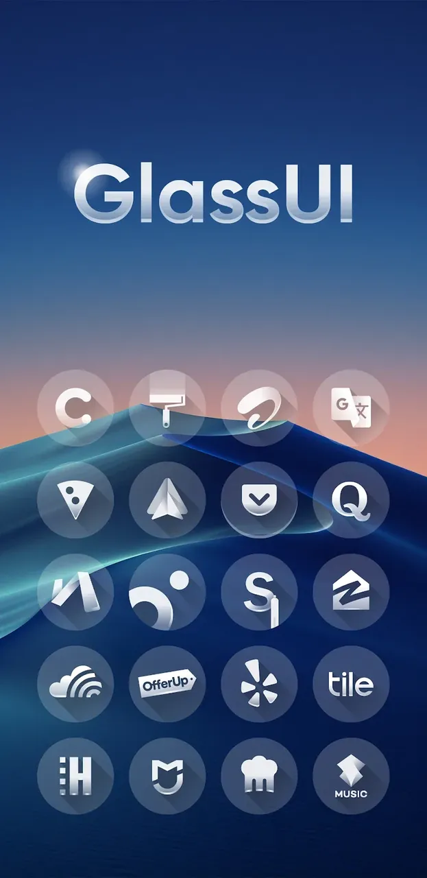 Glass UI Icon Pack screenshot 2