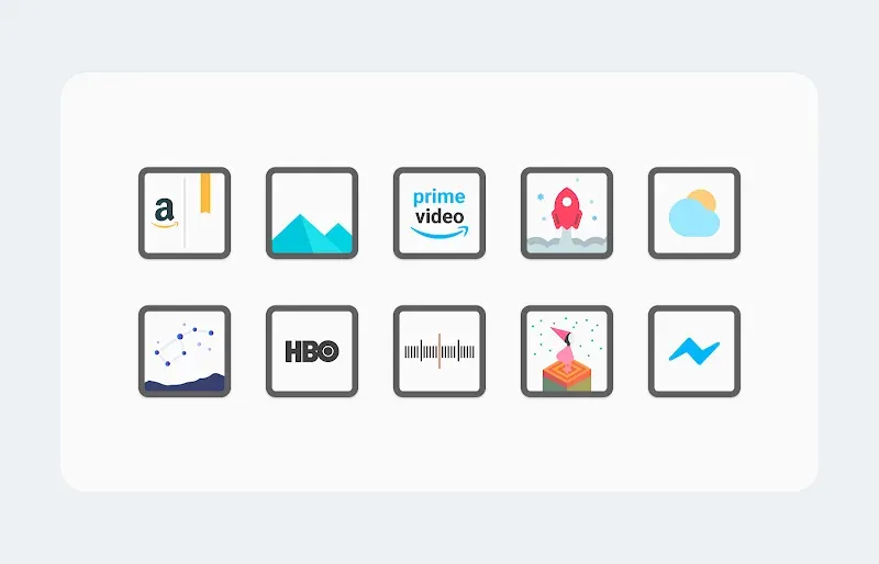 White Sweet Edge - Icon Pack screenshot 6