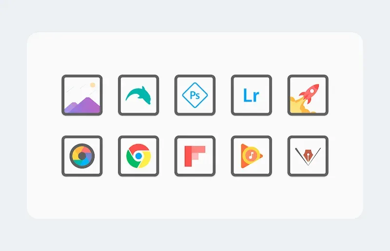 White Sweet Edge - Icon Pack screenshot 5