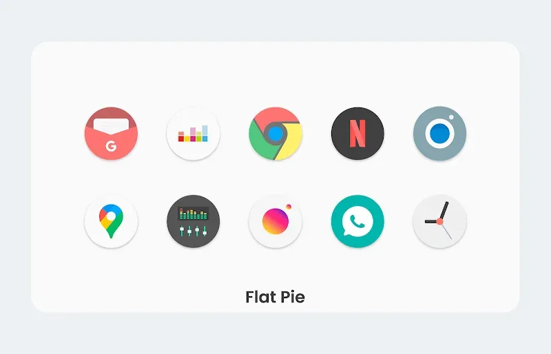 Flat Pie - Icon Pack screenshot 5