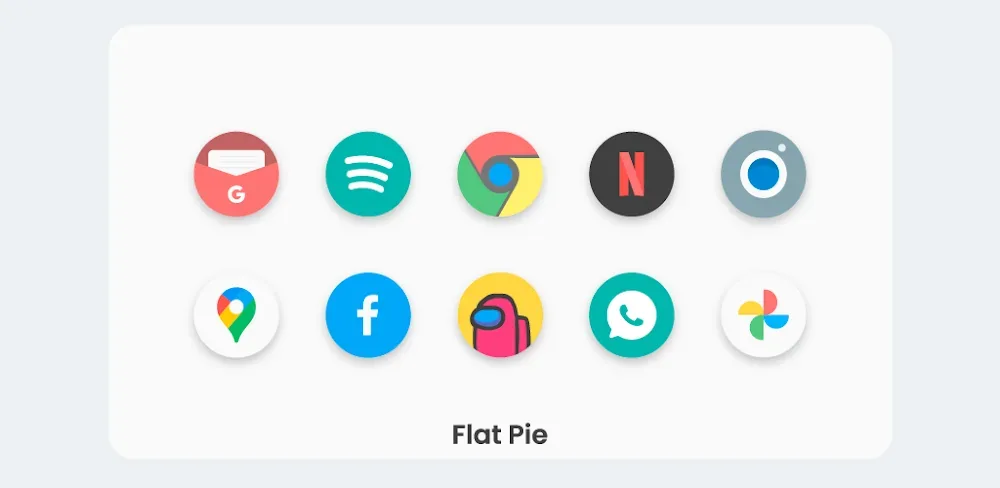 Flat Pie - Icon Pack screenshot 1