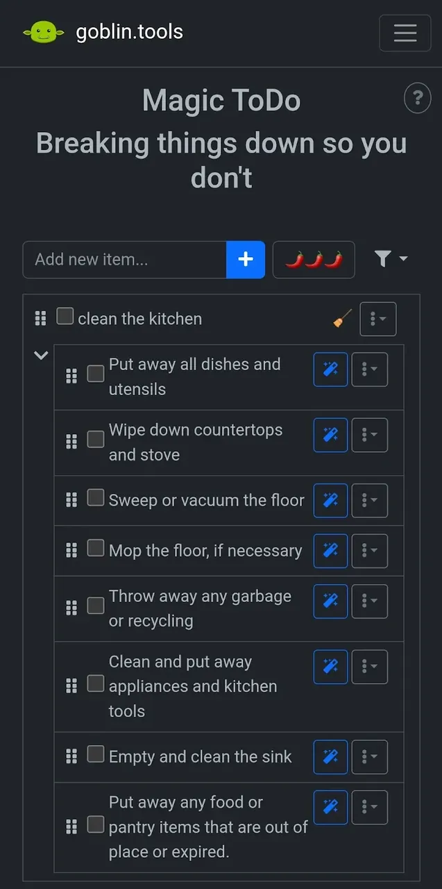 Goblin Tools screenshot 4
