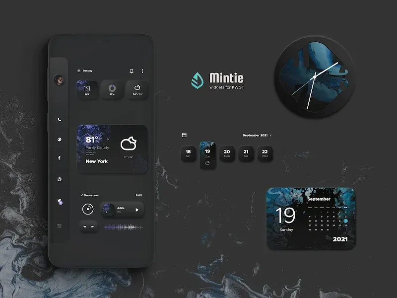 Mintie for KWGT screenshot 2