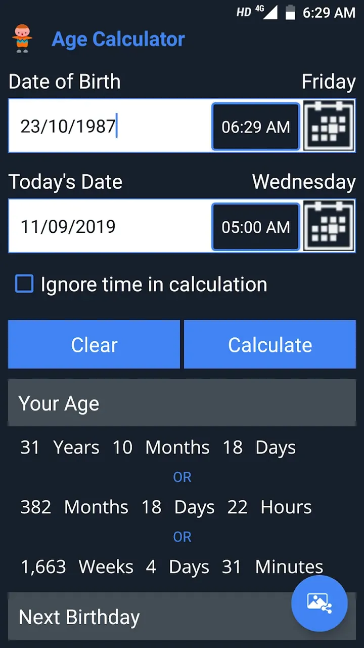 Age Calculator Pro screenshot 3