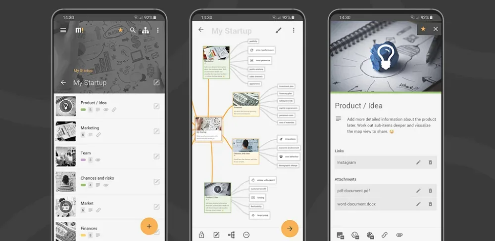 Mindz - Mind Map & Lists Pro screenshot 1