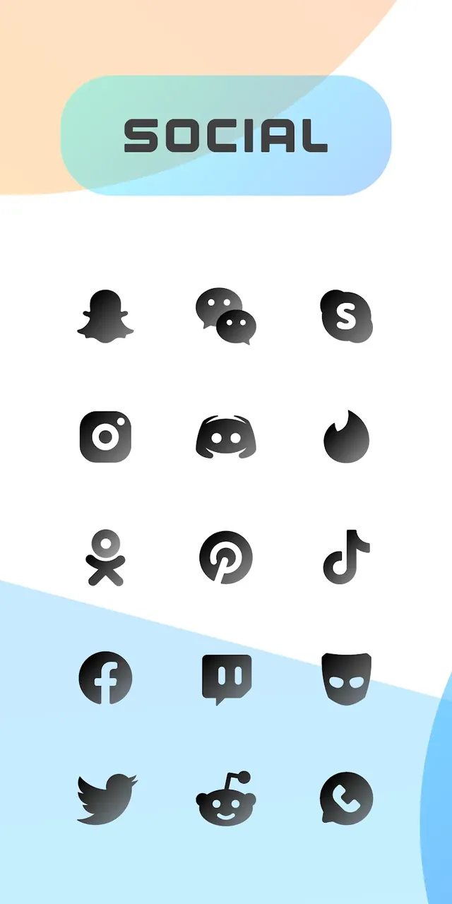 CHIC DARK Icon Pack screenshot 4