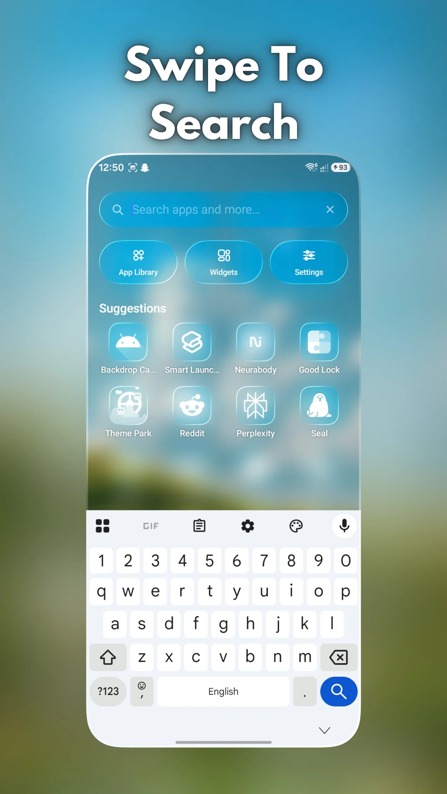 Liquid Launcher: Glass UI screenshot 2