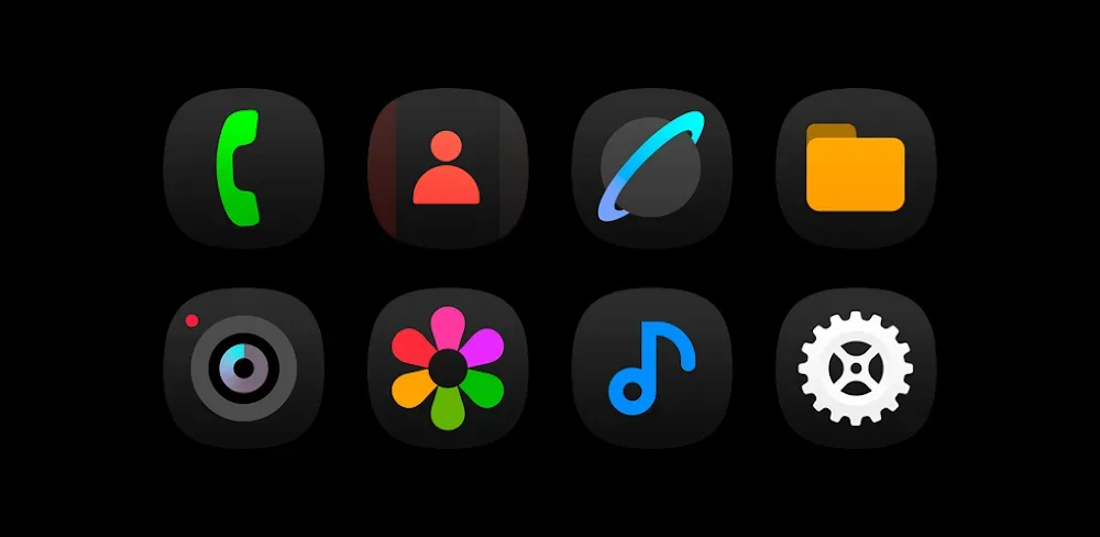 OnePro Dark - Icon Pack screenshot 1
